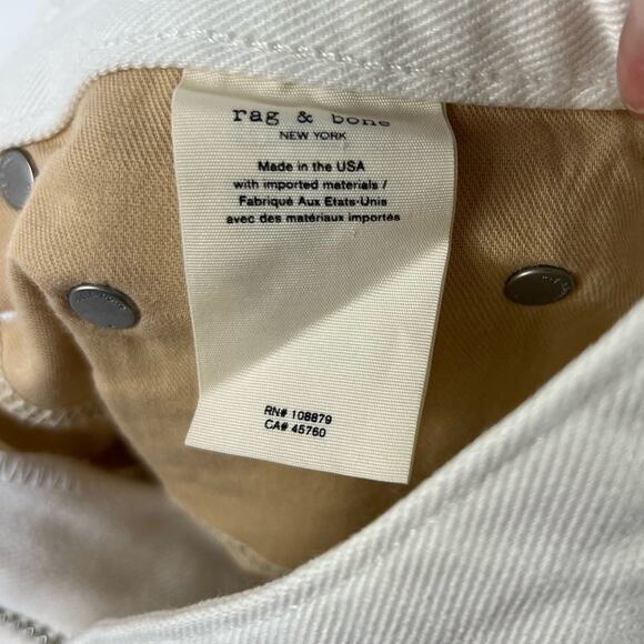 Rag & Bone Anna Full-Zip Front Frayed Denim Skirt Size 26 - Picture 6 of 10